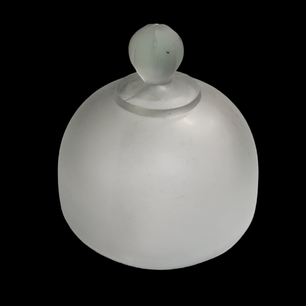 Vintage Frosted Glass Dome Lid